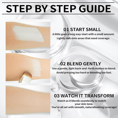 Color-Changing Foundation Stick with Collagen Capsules and Detachable Brush