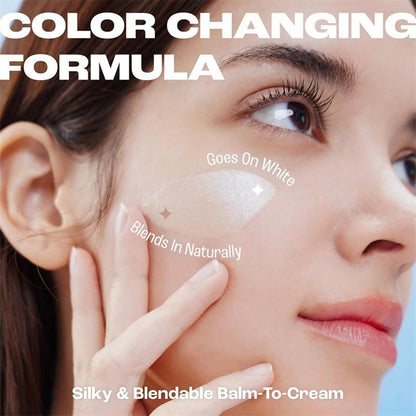 Color-Changing Foundation Stick with Collagen Capsules and Detachable Brush